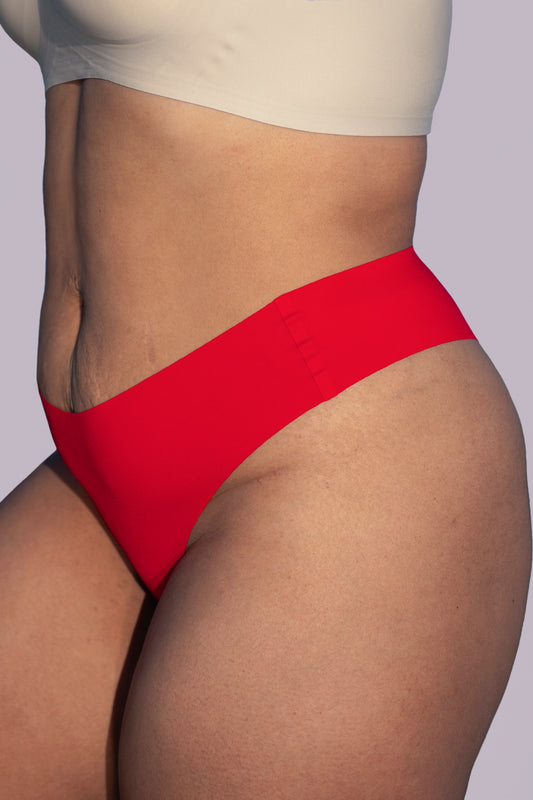 Bezešvé brazilské kalhotky SCULPT RED