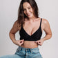 Bezešvá podprsenka ČERNÁ
